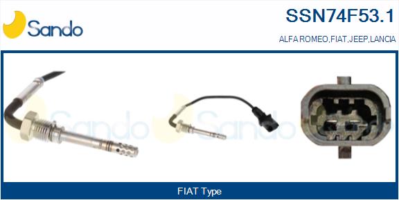 Sensore, temperatura gas scarico SANDO SSN74F53.1