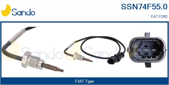 Sensore, temperatura gas scarico SANDO SSN74F55.0