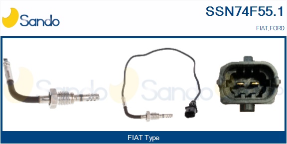 Sensore, temperatura gas scarico SANDO SSN74F55.1