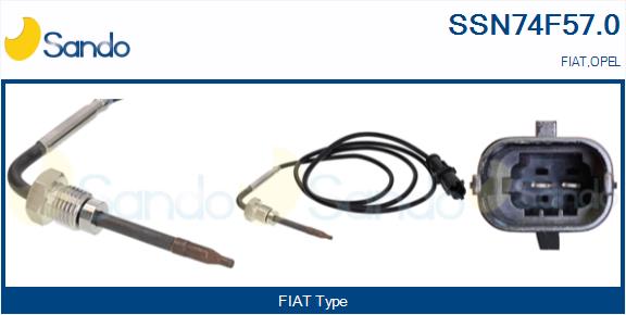 Sensore, temperatura gas scarico SANDO SSN74F57.0