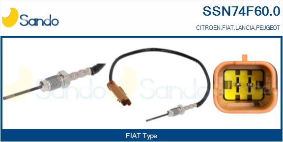 Sensore, temperatura gas scarico SANDO SSN74F60.0
