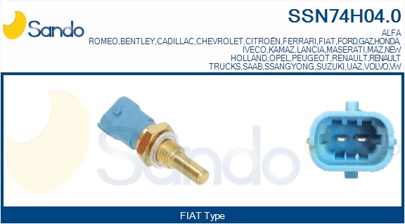 Sensore, temperatura refrigerante SANDO SSN74H04.0