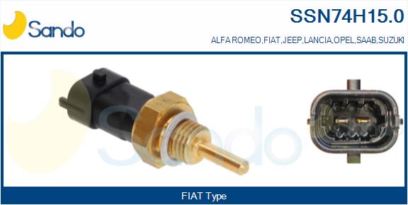 Sensore, temperatura refrigerante SANDO SSN74H15.0