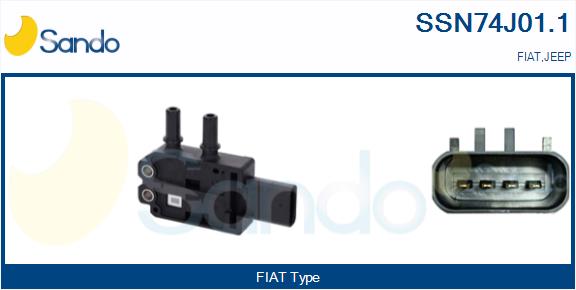 Sensore, pressione gas scarico SANDO SSN74J01.1