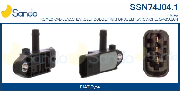 Sensore, pressione gas scarico SANDO SSN74J04.1
