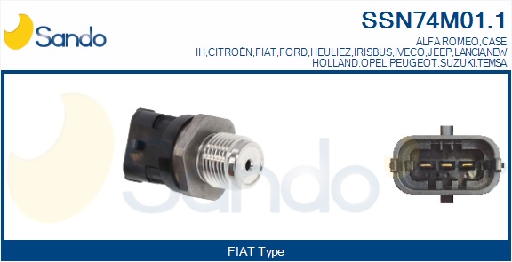 Sensore, pressione carburante SANDO SSN74M01.1