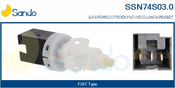 Interruttore luce freno SANDO SSN74S03.0