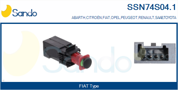 Interruttore luce freno SANDO SSN74S04.1