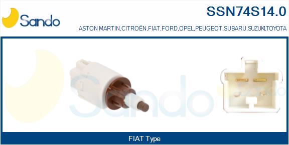 Interruttore luce freno SANDO SSN74S14.0