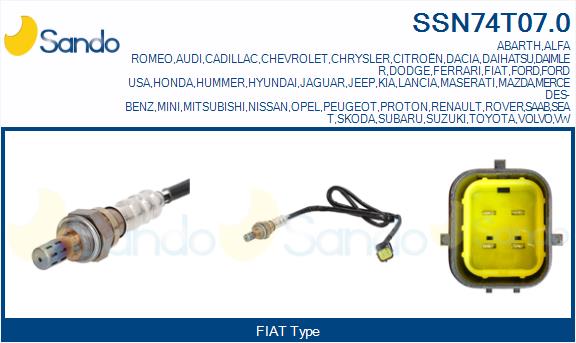 Sonda lambda SANDO SSN74T07.0