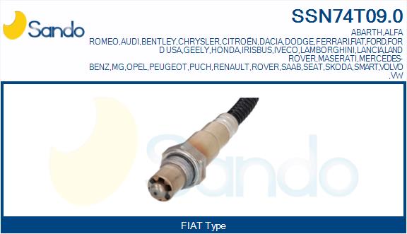 Sonda lambda SANDO SSN74T09.0