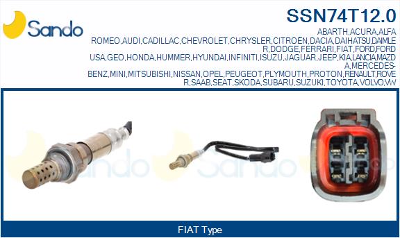 Sonda lambda SANDO SSN74T12.0