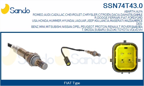 Sonda lambda SANDO SSN74T43.0