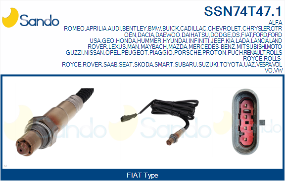 Sonda lambda SANDO SSN74T47.1
