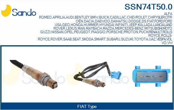 Sonda lambda SANDO SSN74T50.0