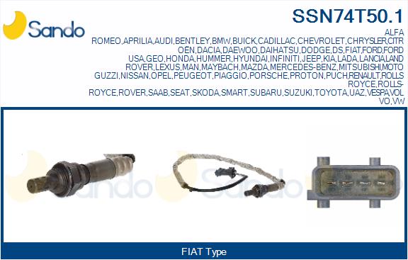 Sonda lambda SANDO SSN74T50.1