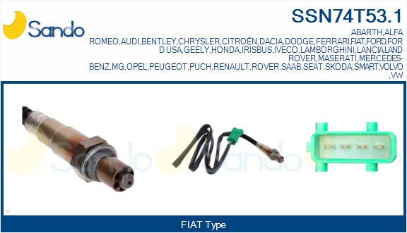 Sonda lambda SANDO SSN74T53.1