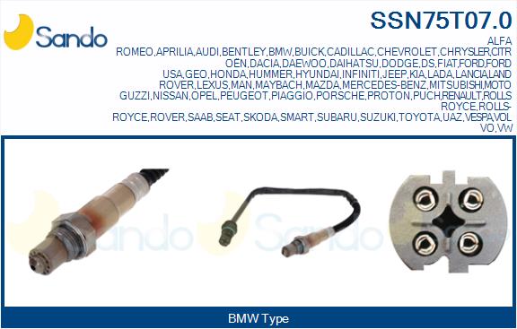 Sonda lambda SANDO SSN75T07.0