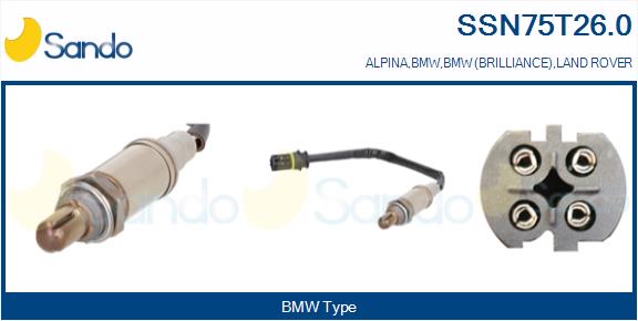 Sonda lambda SANDO SSN75T26.0