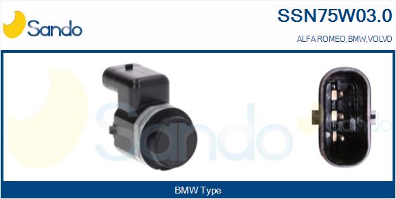 Sensore, assistenza parcheggio SANDO SSN75W03.0