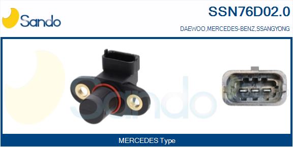Sensore, posizione albero a camme SANDO SSN76D02.0