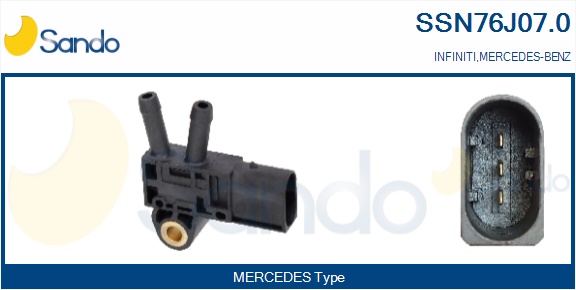 Sensore, pressione gas scarico SANDO SSN76J07.0
