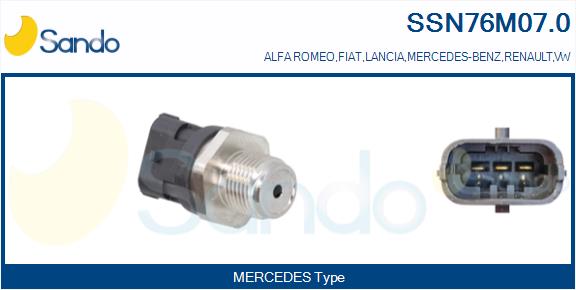 Sensore, pressione carburante SANDO SSN76M07.0