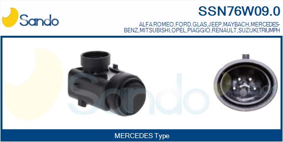 Sensore, assistenza parcheggio SANDO SSN76W09.0
