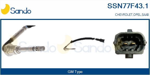 Sensore, temperatura gas scarico SANDO SSN77F43.1