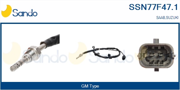 Sensore, temperatura gas scarico SANDO SSN77F47.1