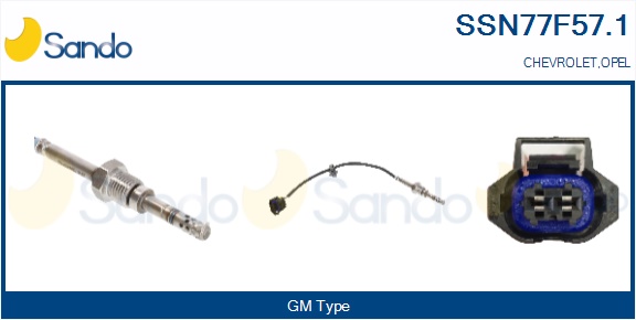 Sensore, temperatura gas scarico SANDO SSN77F57.1