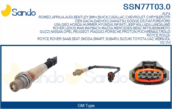 Sonda lambda SANDO SSN77T03.0