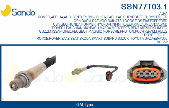 Sonda lambda SANDO SSN77T03.1