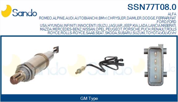 Sonda lambda SANDO SSN77T08.0