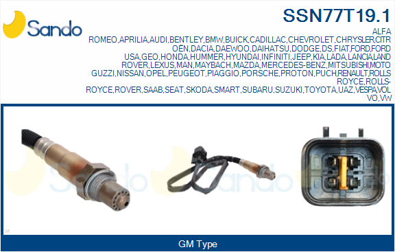 Sonda lambda SANDO SSN77T19.1