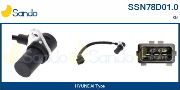 Sensore, posizione albero a camme SANDO SSN78D01.0
