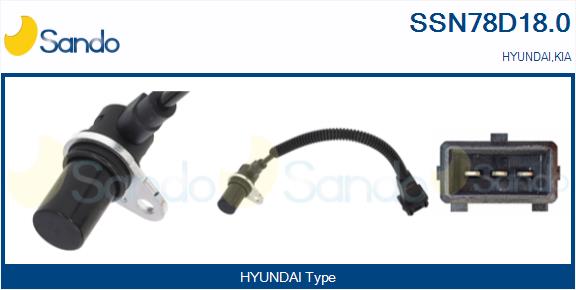 Sensore, posizione albero a camme SANDO SSN78D18.0