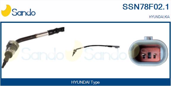 Sensore, temperatura gas scarico SANDO SSN78F02.1