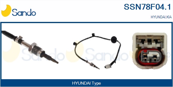 Sensore, temperatura gas scarico SANDO SSN78F04.1