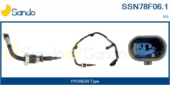 Sensore, temperatura gas scarico SANDO SSN78F06.1