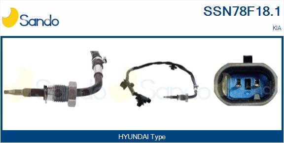 Sensore, temperatura gas scarico SANDO SSN78F18.1