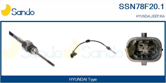 Sensore, temperatura gas scarico SANDO SSN78F20.1