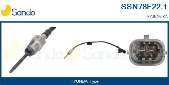 Sensore, temperatura gas scarico SANDO SSN78F22.1