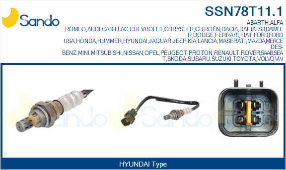 Sonda lambda SANDO SSN78T11.1
