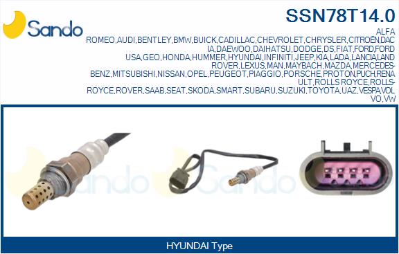 Sonda lambda SANDO SSN78T14.0