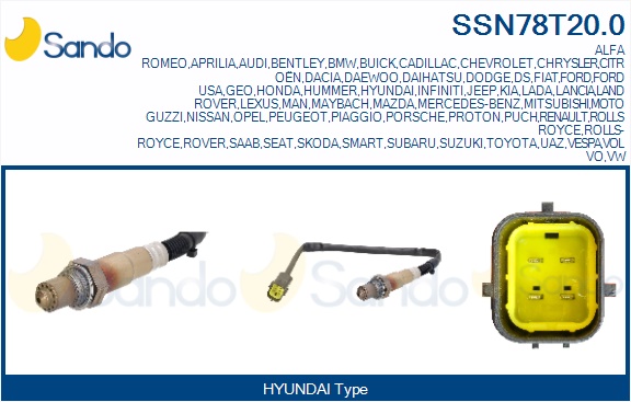 Sonda lambda SANDO SSN78T20.0