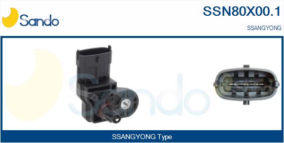 Sensore, pressione collettore d'aspirazione SANDO SSN80X00.1