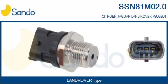 Sensore, pressione carburante SANDO SSN81M02.0