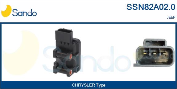 Sensore, pressione collettore d'aspirazione SANDO SSN82A02.0