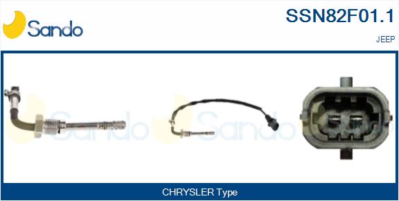 Sensore, temperatura gas scarico SANDO SSN82F01.1